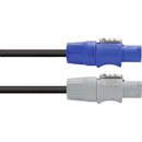 CANFORD AC MAINS CORDSET Powercon NAC3FCA - Powercon NAC3FCB, 2.5mm cable, PVC, 30m, black