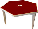 CANFORD ACOUSTIC TABLE Ash, hexagonal 1220mm (specify fabric colour)